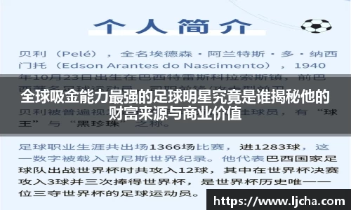 全球吸金能力最强的足球明星究竟是谁揭秘他的财富来源与商业价值